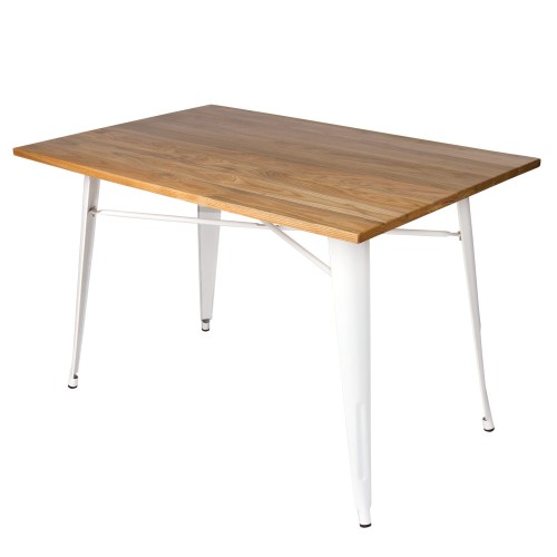 MESA LANK WOOD BLANCA 120 x 80 cm - Tables 