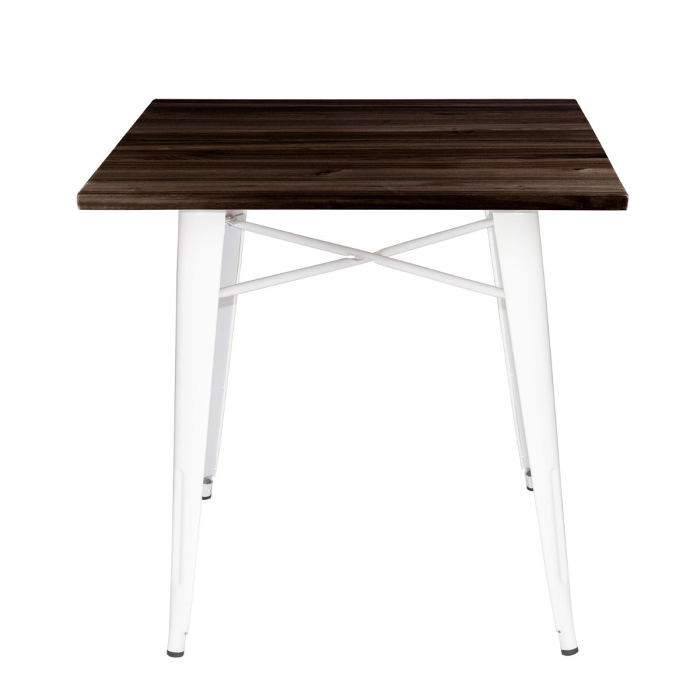 MESA LANK DARK WOOD BLANCA 80x80 CM - Tables 
