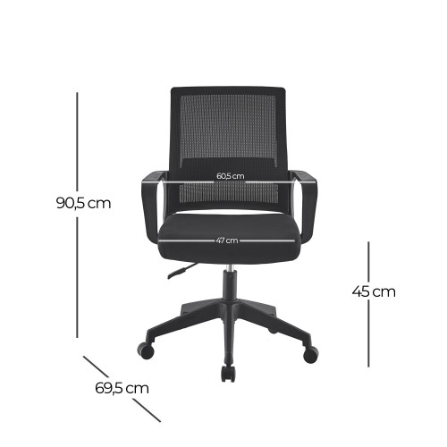 SILLA DE OFICINA CON RUEDAS CONFORT - Chaises de bureau 