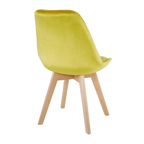 SILLA  NEW TOWER WOOD VELVET EXTRA QUALITY - Chaise Tower 