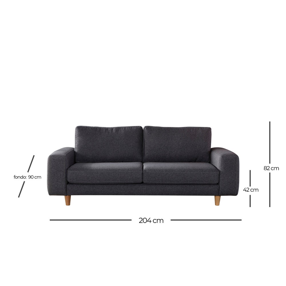 SOFA 3 PLAZAS MERLIN DE 204 CM