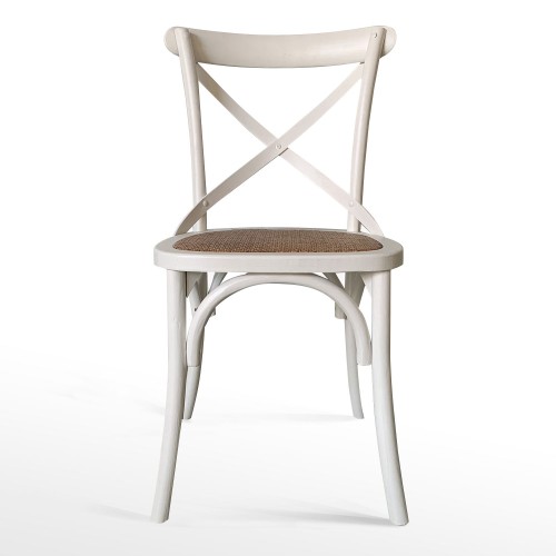 SILLA BISTRO DE MADERA Y RATÃN