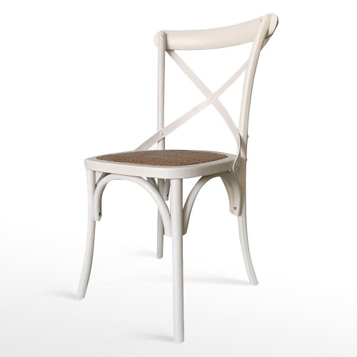 SILLA BISTRO DE MADERA Y RATÃN