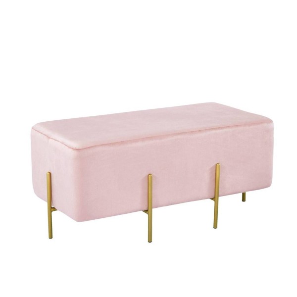 PUFF REPOSE PIEDS RECTANGULAIRE MALLOW VELVET - Poufs 