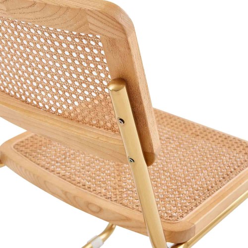 CHAISE ZULMA NATUREL GOLD - Chaises en bois 
