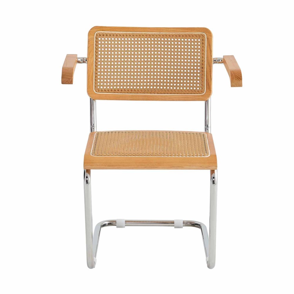 CHAISE ZULMA NATUREL AVEC ACCOUDOIR - Chaises en bois 