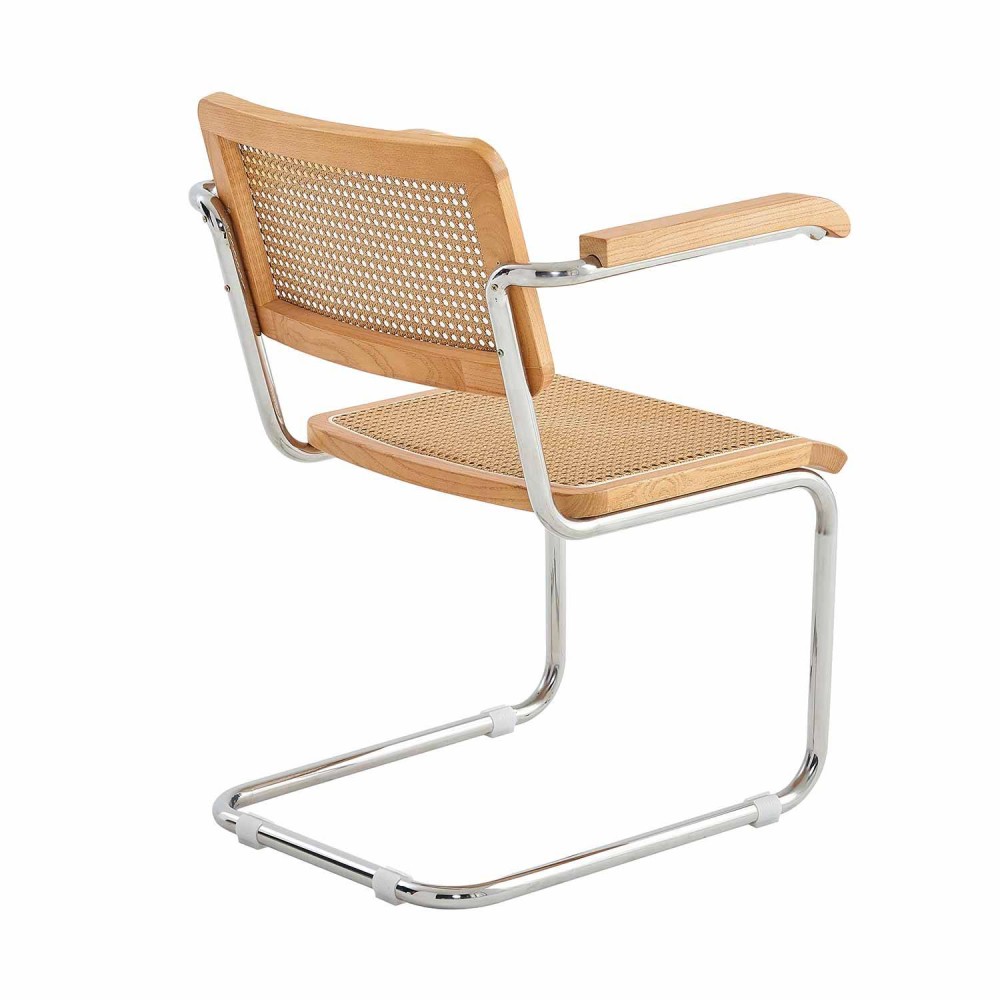 CHAISE ZULMA NATUREL AVEC ACCOUDOIR - Chaises en bois 