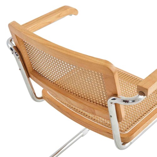 CHAISE ZULMA NATUREL AVEC ACCOUDOIR - Chaises en bois 