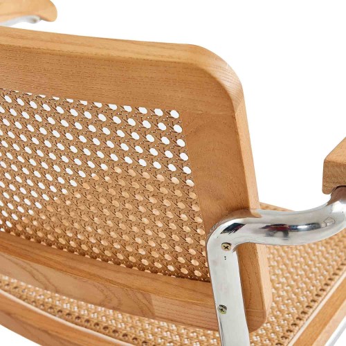 CHAISE ZULMA NATUREL AVEC ACCOUDOIR - Chaises en bois 