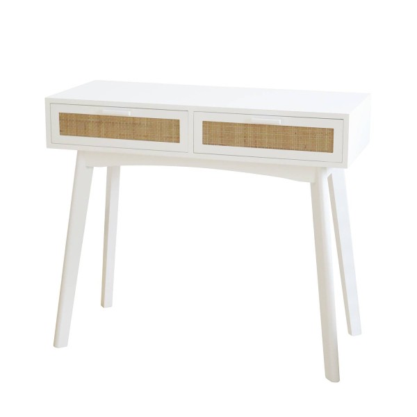 BUREAU CONSOLE TESVA BLANC