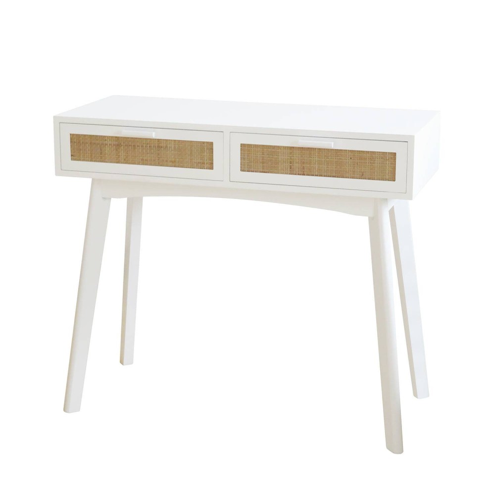 BUREAU CONSOLE TESVA BLANC
