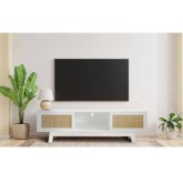 MEUBLE TV TESVA BLANC