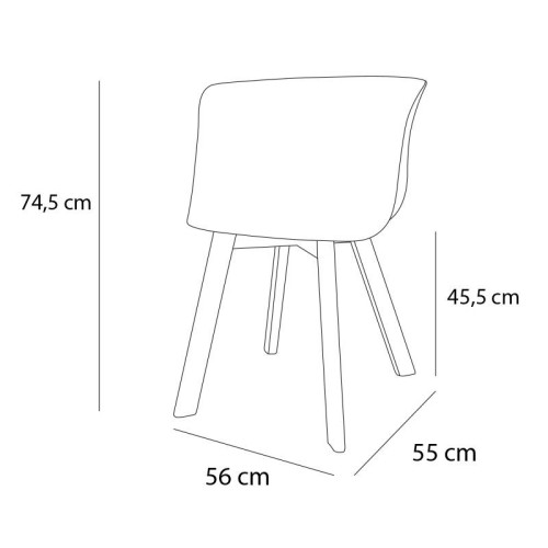 FAUTEUIL WINTER WOOD BLACK - Fauteuils 