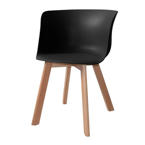 FAUTEUIL WINTER WOOD BLACK - Fauteuils 