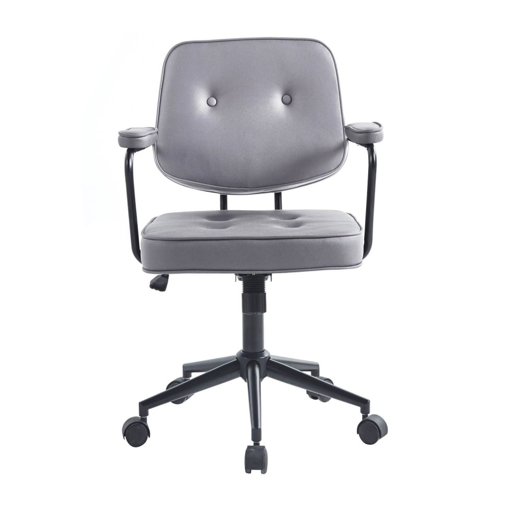 CHAISE DE BUREAU FELICITY GRIS FONCÉ - Chaises de bureau 