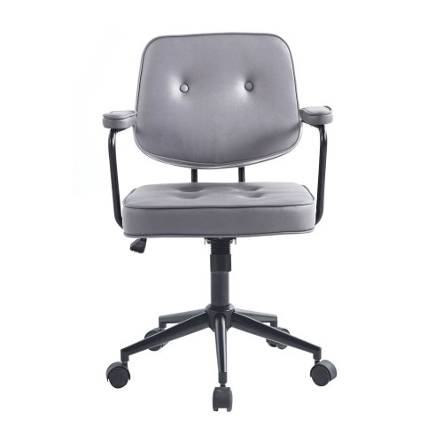 CHAISE DE BUREAU FELICITY GRIS FONCÉ - Chaises de bureau 