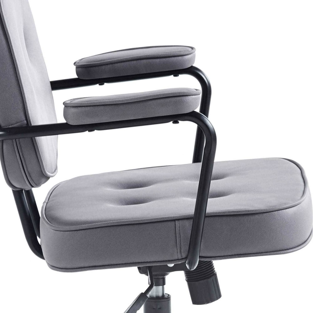 CHAISE DE BUREAU FELICITY GRIS FONCÉ - Chaises de bureau 