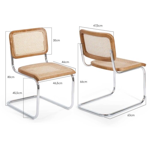SILLA SKOL - Chaises métalliques 