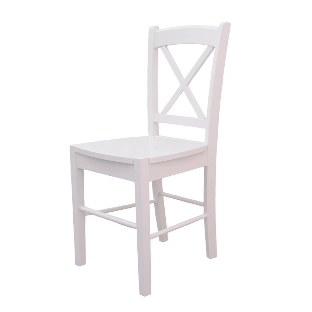 CHAISE EN BOIS ADELINE BLANCHE