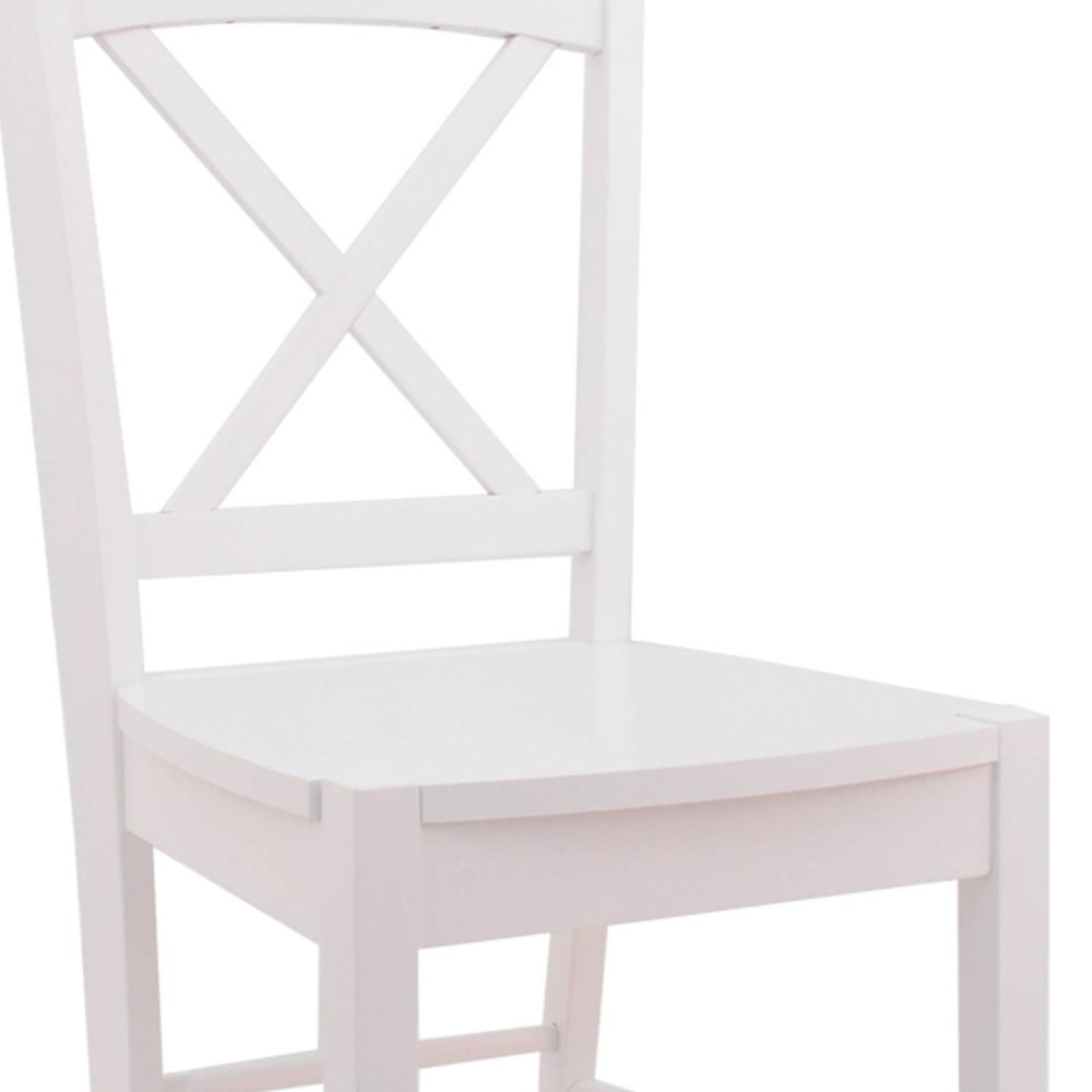 CHAISE EN BOIS ADELINE BLANCHE