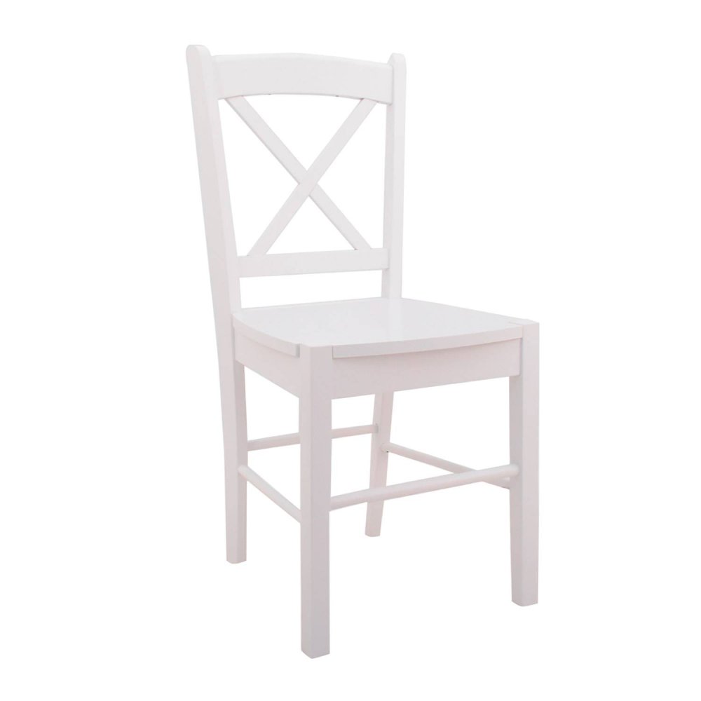 CHAISE EN BOIS ADELINE BLANCHE