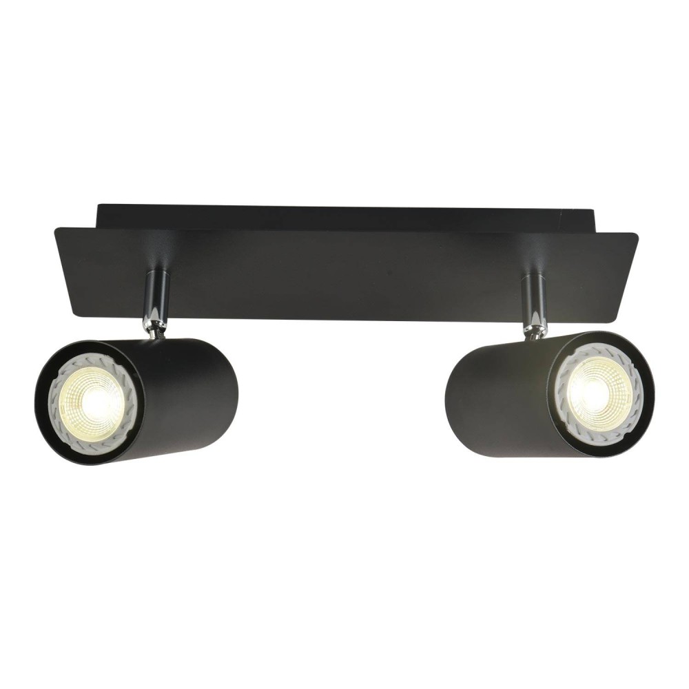 SPOT 2 LUMIÈRES NOIR MADDOX - Suspension 