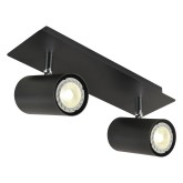 SPOT 2 LUMIÈRES NOIR MADDOX - Suspension 