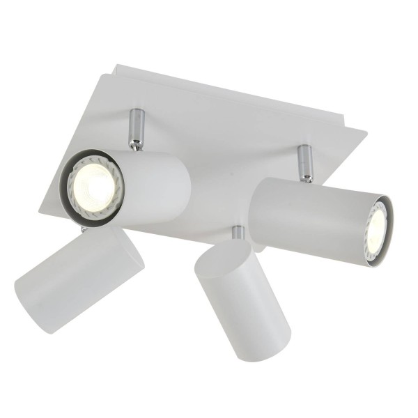 PLAFONNIER 4 LUMIÈRES BLANC MADDOX - Suspension 