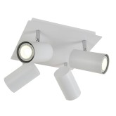 PLAFONNIER 4 LUMIÈRES BLANC MADDOX - Suspension 