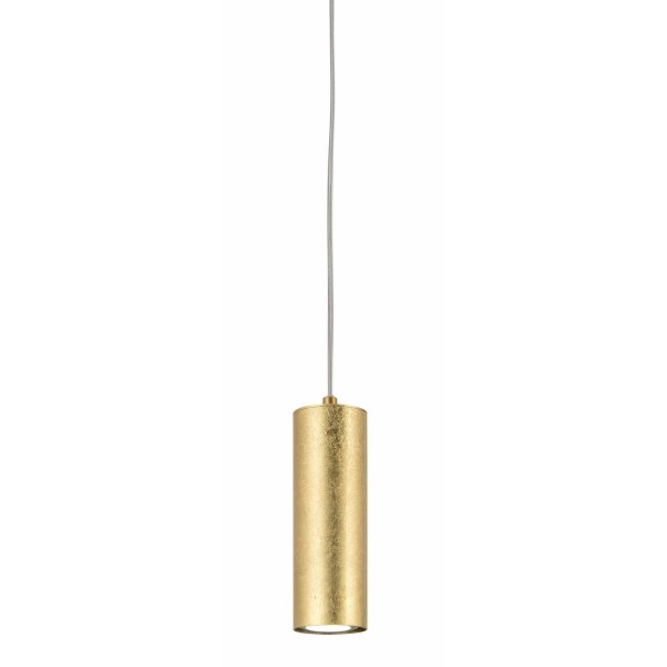 LAMPE SUSPENDUE 1 LUMIÈRE FEUILLE D'OR MADDOX - Suspension  2