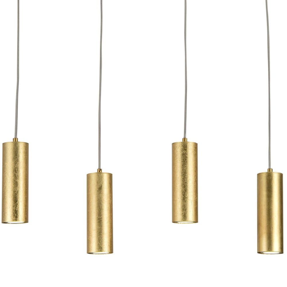 SUSPENSION FEUILLE D'OR 4 LUMIÈRES MADDOX - Suspension  SUSPENSION FEUILLE D'OR 4 LUMIÈRES MADDOX - Suspension