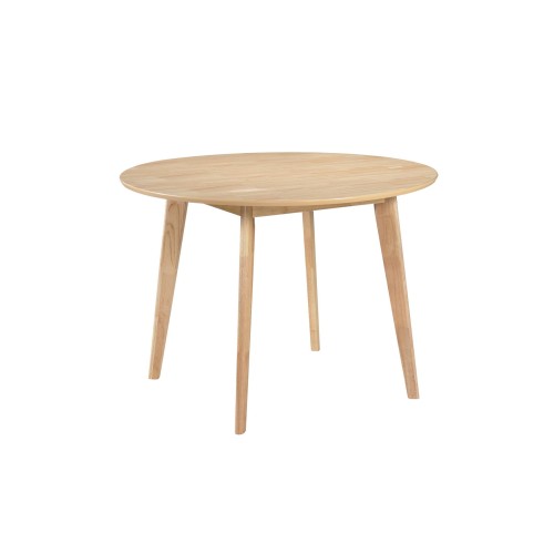 ENSEMBLE DE TABLE RONDE ZIRA WOOD DE 106 CM ET 4 CHAISES TIGA - Ensembles de tables et chaises 