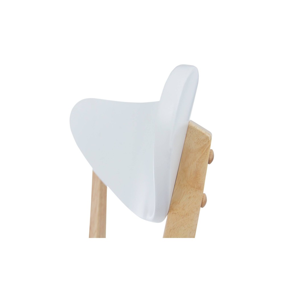 ENSEMBLE DE TABLE RONDE ZIRA BLANCHE DE 106 CM ET 4 CHAISES TIGA - Ensembles de tables et chaises 