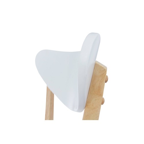 ENSEMBLE DE TABLE RONDE ZIRA BLANCHE DE 106 CM ET 4 CHAISES TIGA - Ensembles de tables et chaises 