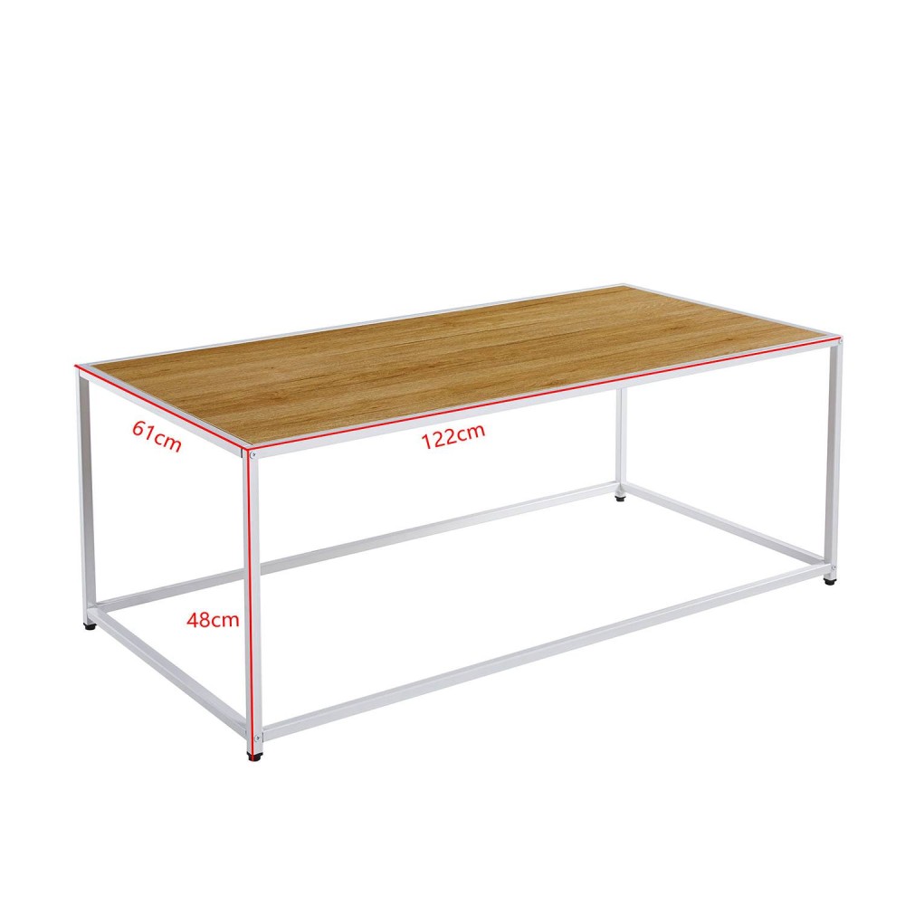 TABLE BASSE BLANCHE SEAFORD 122CM - Accueil 