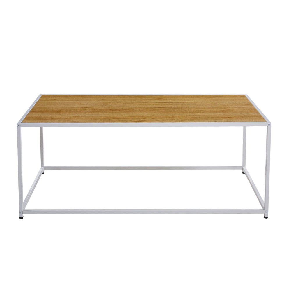 TABLE BASSE BLANCHE SEAFORD 122CM - Accueil 