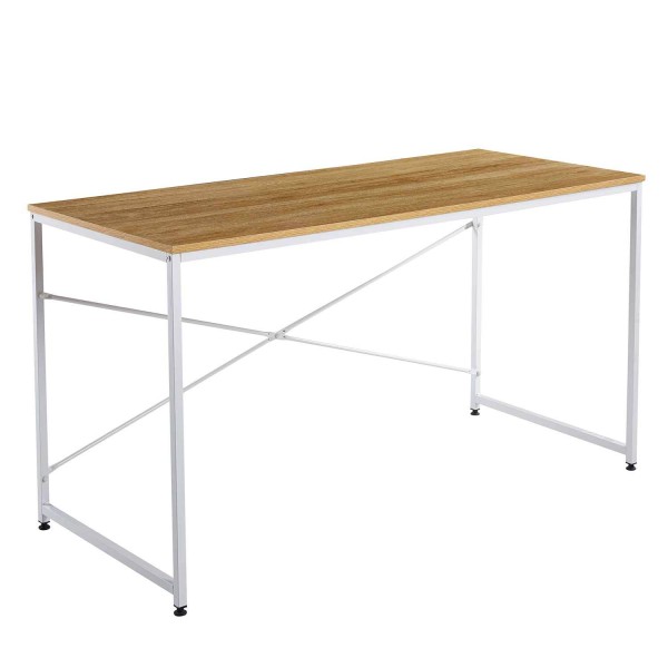 BUREAU BLANC SEAFORD 140 CM - Tables de bureau 