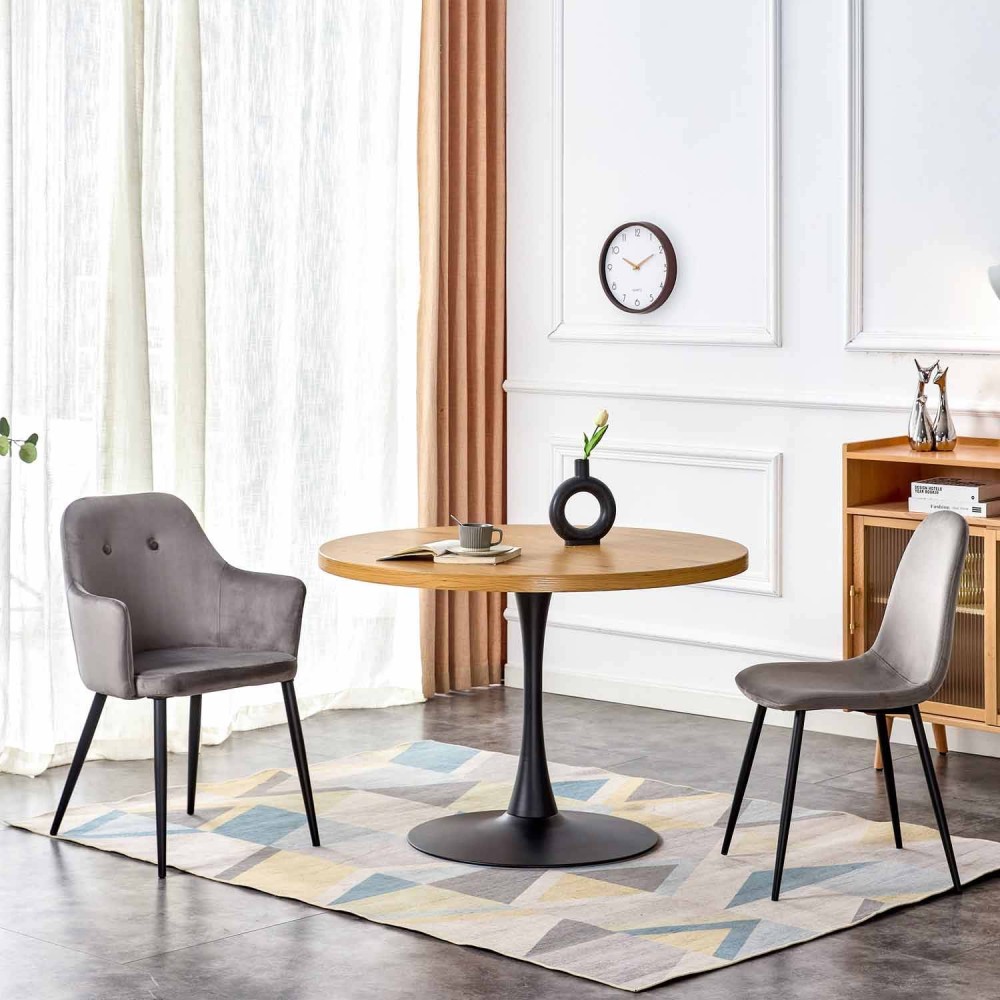 ODEON NATURE BLACK TABLE 110 Ø - Tables rondes 