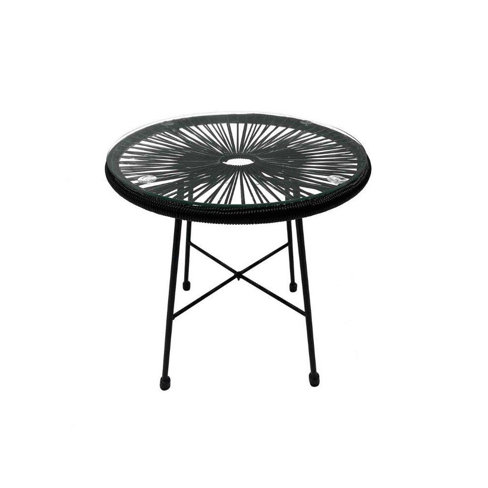 TABLE BASSE ACAPULCO BLACK Ø 50 - Tables de Extérieur 
