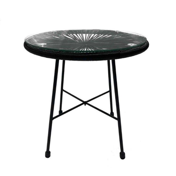 TABLE BASSE ACAPULCO BLACK Ø 50 - Tables de Extérieur  2