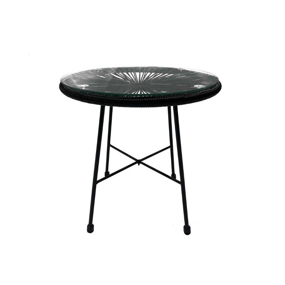 TABLE BASSE ACAPULCO BLACK Ø 50 - Tables de Extérieur 
