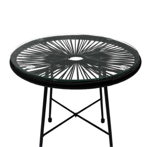 TABLE BASSE ACAPULCO BLACK Ø 50 - Tables de Extérieur 