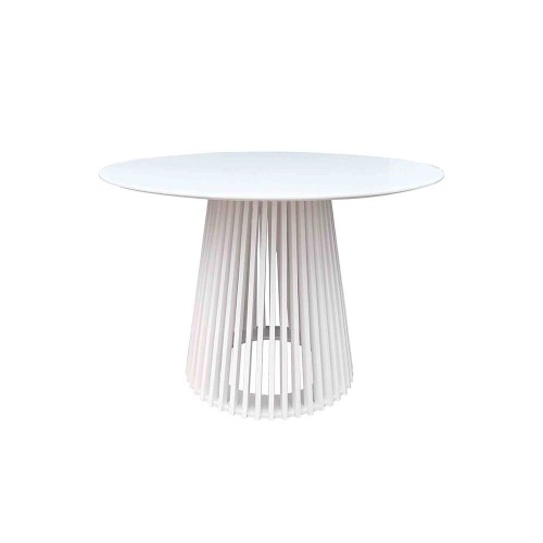 TABLE DE SALLE À MANGER TUB BLANC - Tables rondes 