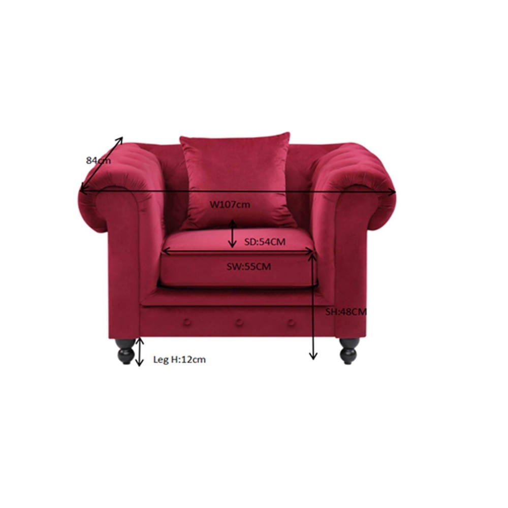 copy of FAUTEUIL CHESTERFIELD VELVET - Fauteuils 