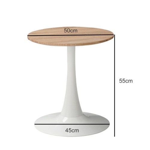 TABLE D'ANGLE IBIZA BLANCHE - Tables auxiliaires 