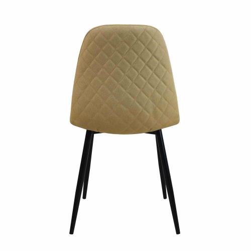 CHAISE DE CHŒUR EN CAPITONNÉ NOIR - Chaises Nordiques 