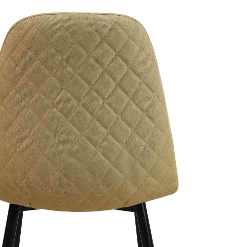 CHAISE DE CHŒUR EN CAPITONNÉ NOIR - Chaises Nordiques 