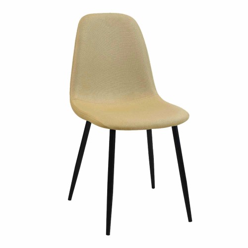 CHAISE DE CHŒUR EN CAPITONNÉ NOIR - Chaises Nordiques 