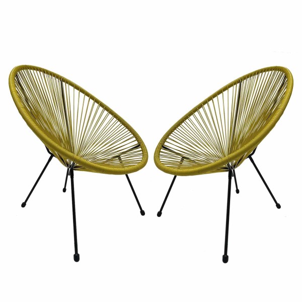 PACK 2 CHAISES ACAPULCO JAUNES - Packs de Chaises 