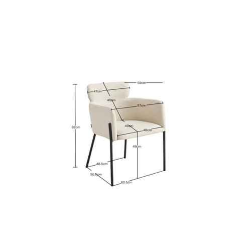 FAUTEUIL NEVADA TEXTIL - Chaises tapissées 
